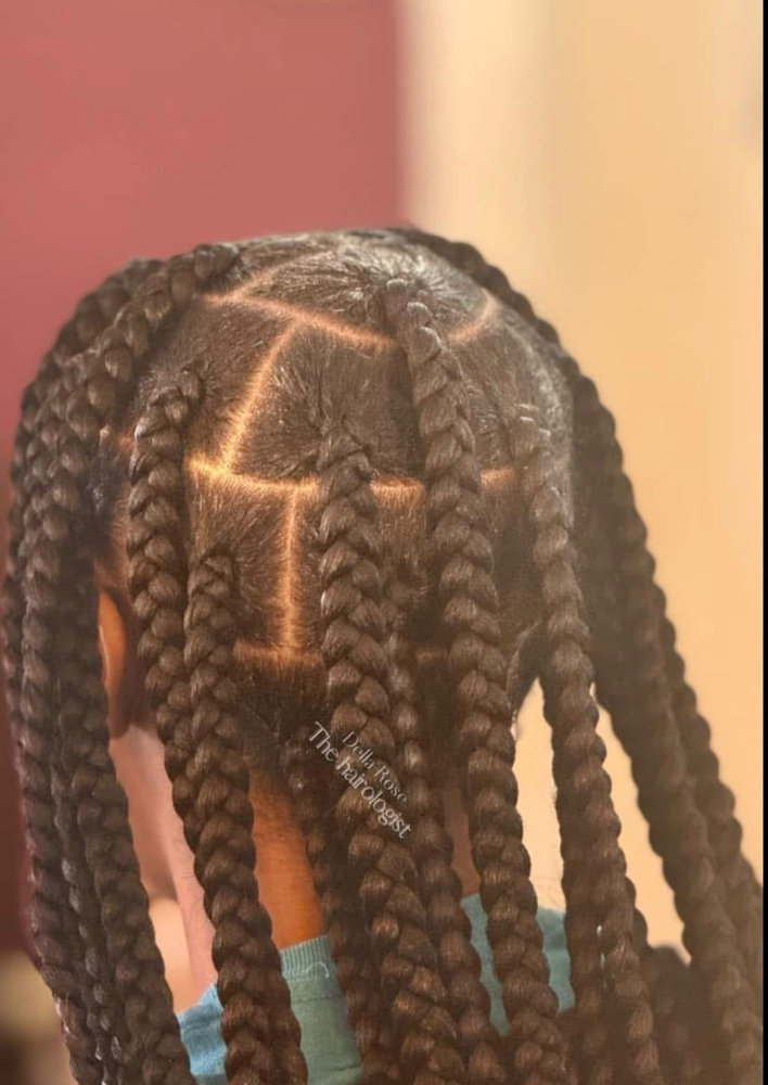 Large Knotless Braids
