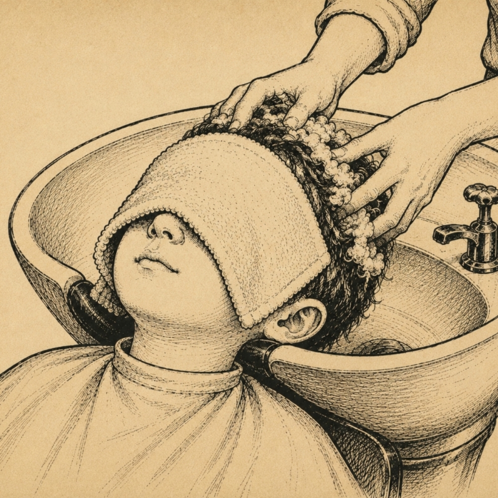 Kids Shampoo/warm Towel at lily flagg barbershop in Huntsville, AL