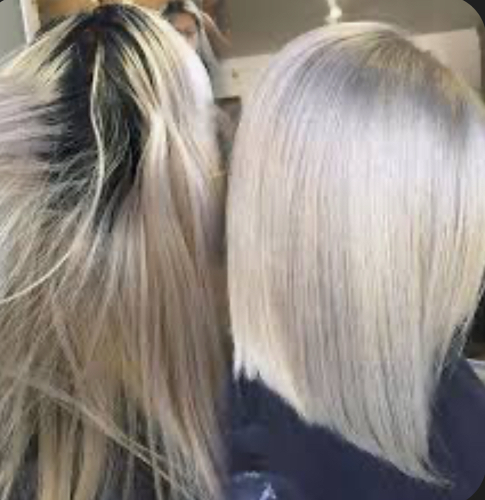 Blonde Touch Up/Toner/Haircut