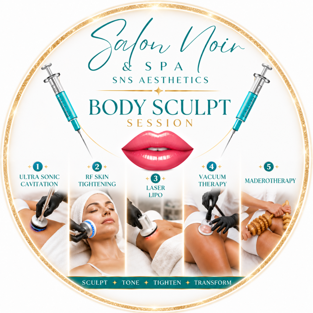 Ultrasonic Cavitation at SNS Aesthetics @ Salon Noir & Spa in Kingwood, TX
