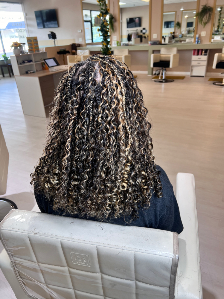 Boho Knotless Bob