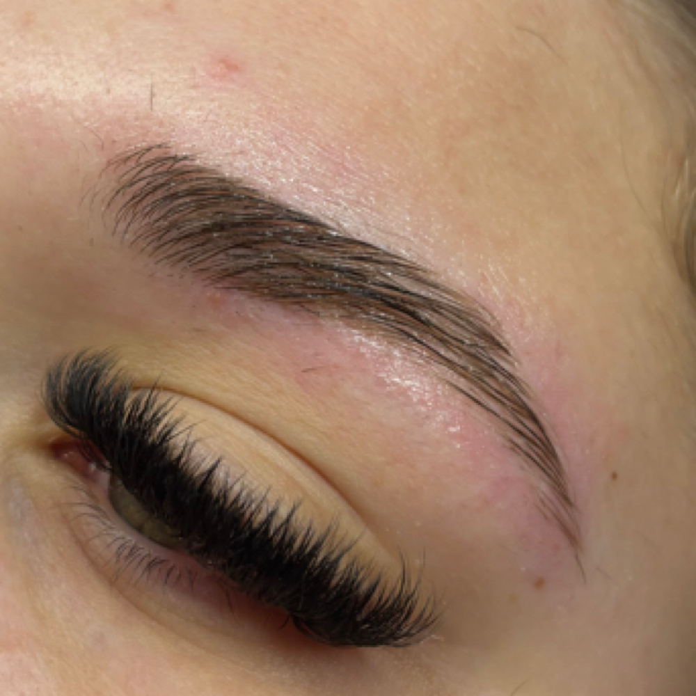 Brow lamination + wax at Beautified By Elizabeth in Knoxville, TN