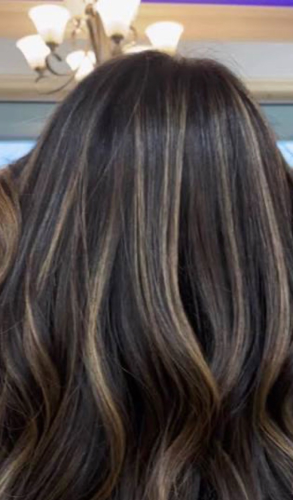 Partial HL,Single,Glaze,Cut/Blowdry