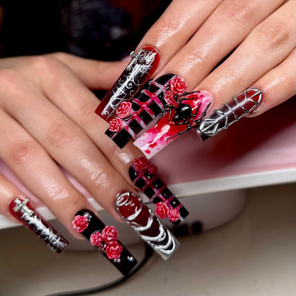 Extra Long Acrylic Full Set at Nails By Bean in Medford, OR