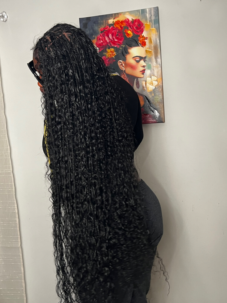 SUPER FULL BOHO BRAIDS 6+ BUNDLES at Celia Braids in CHARLOTTE, NC