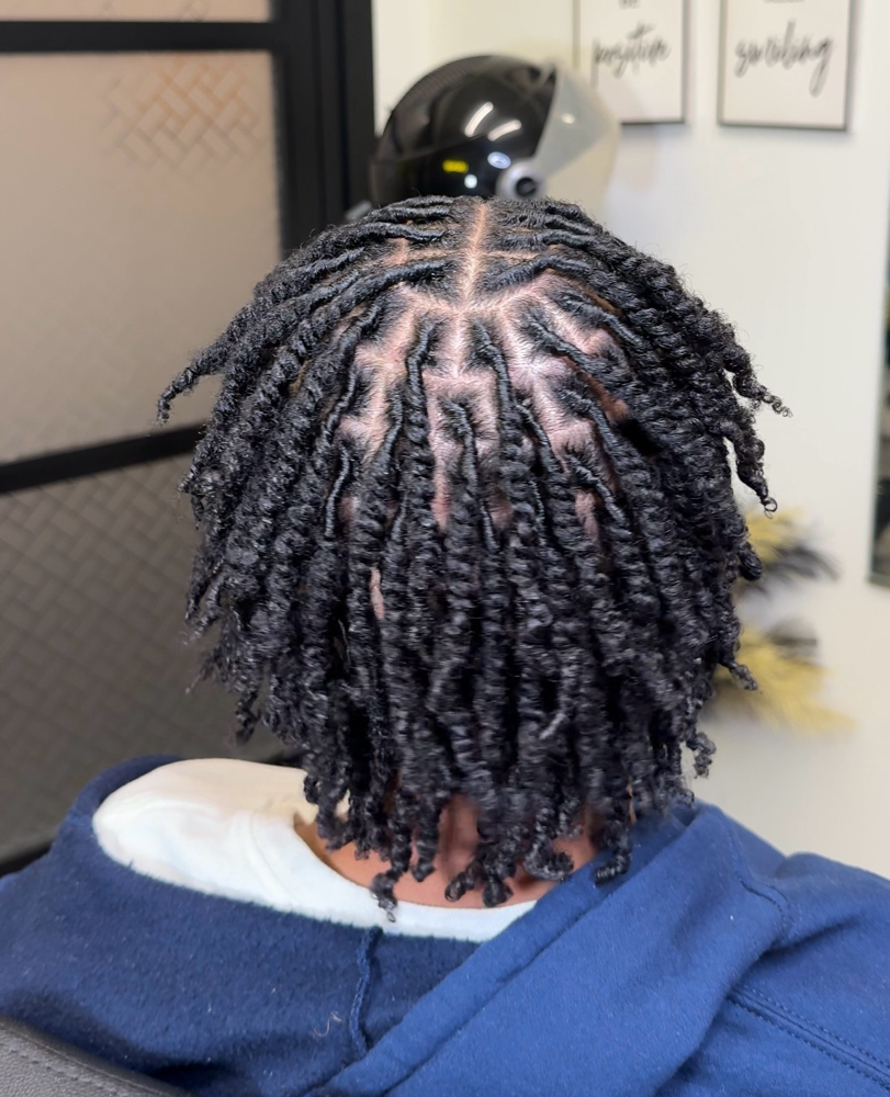 Starter Locs(short length hair) at Otusbeauty in Greenbelt, MD
