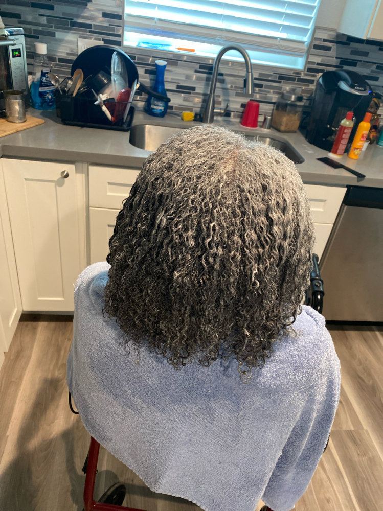 Wash && Deep Conditining at Touched By Angel in Stockton, CA