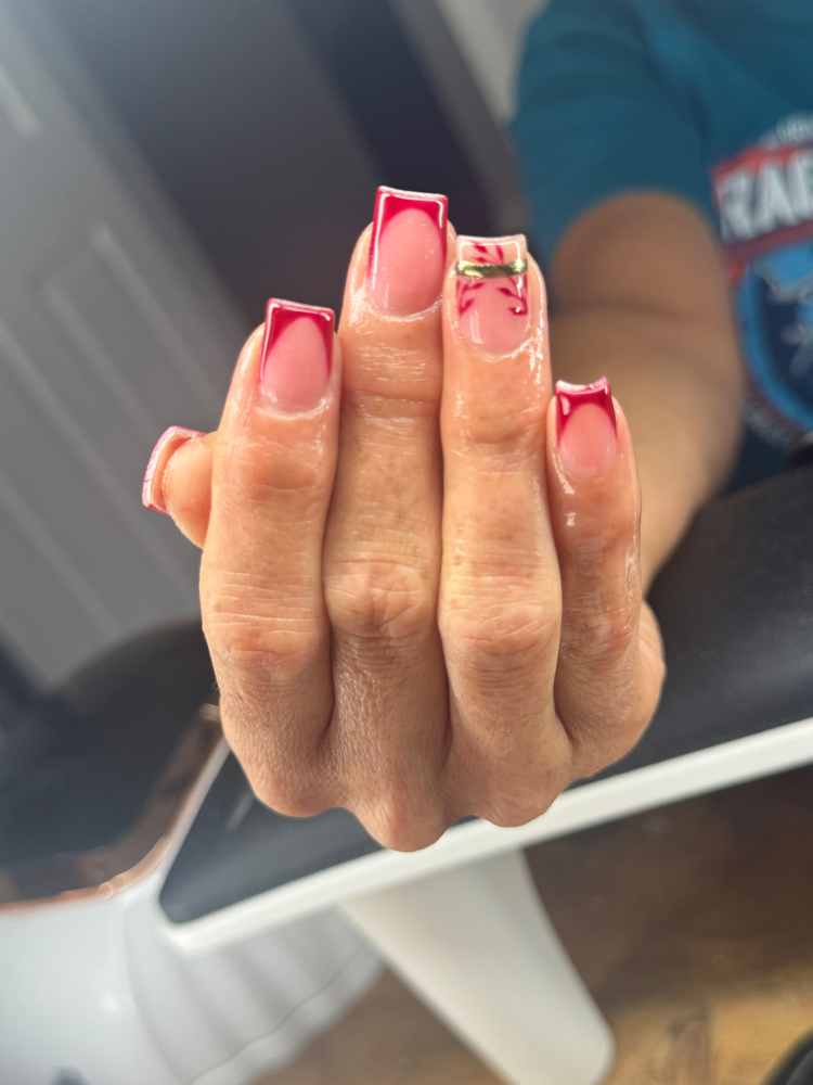 Acrylic Short Full Set at Moras Hair Skin &Nails in Bradley, IL