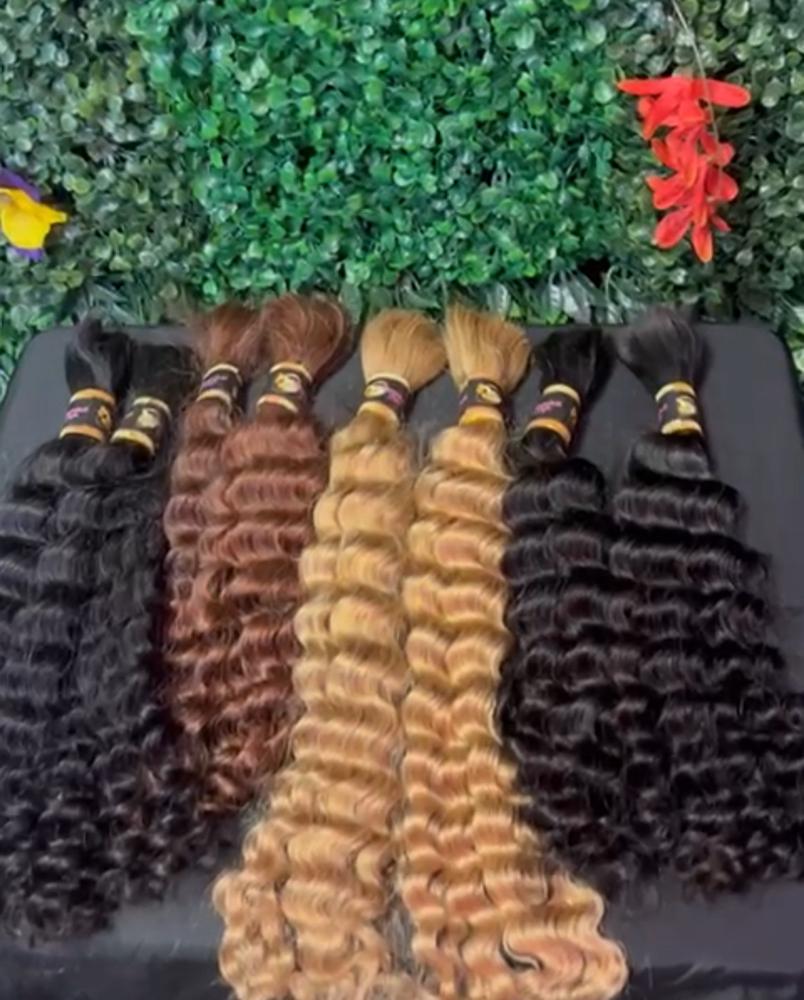 HUMAN HAIR BULK 18 inches at mapamboli signature in atlanta, GA