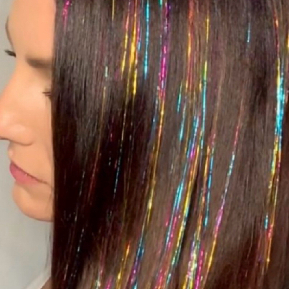 Hair Tinsel at The Hair Lounge in winfield, KS