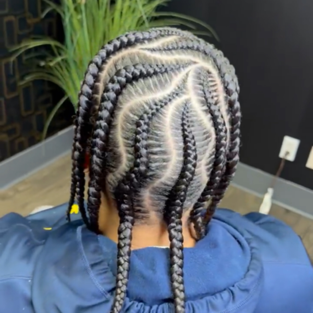 Stitch Braids/design(No Added Hair) at StephStyles in Arlington, TX