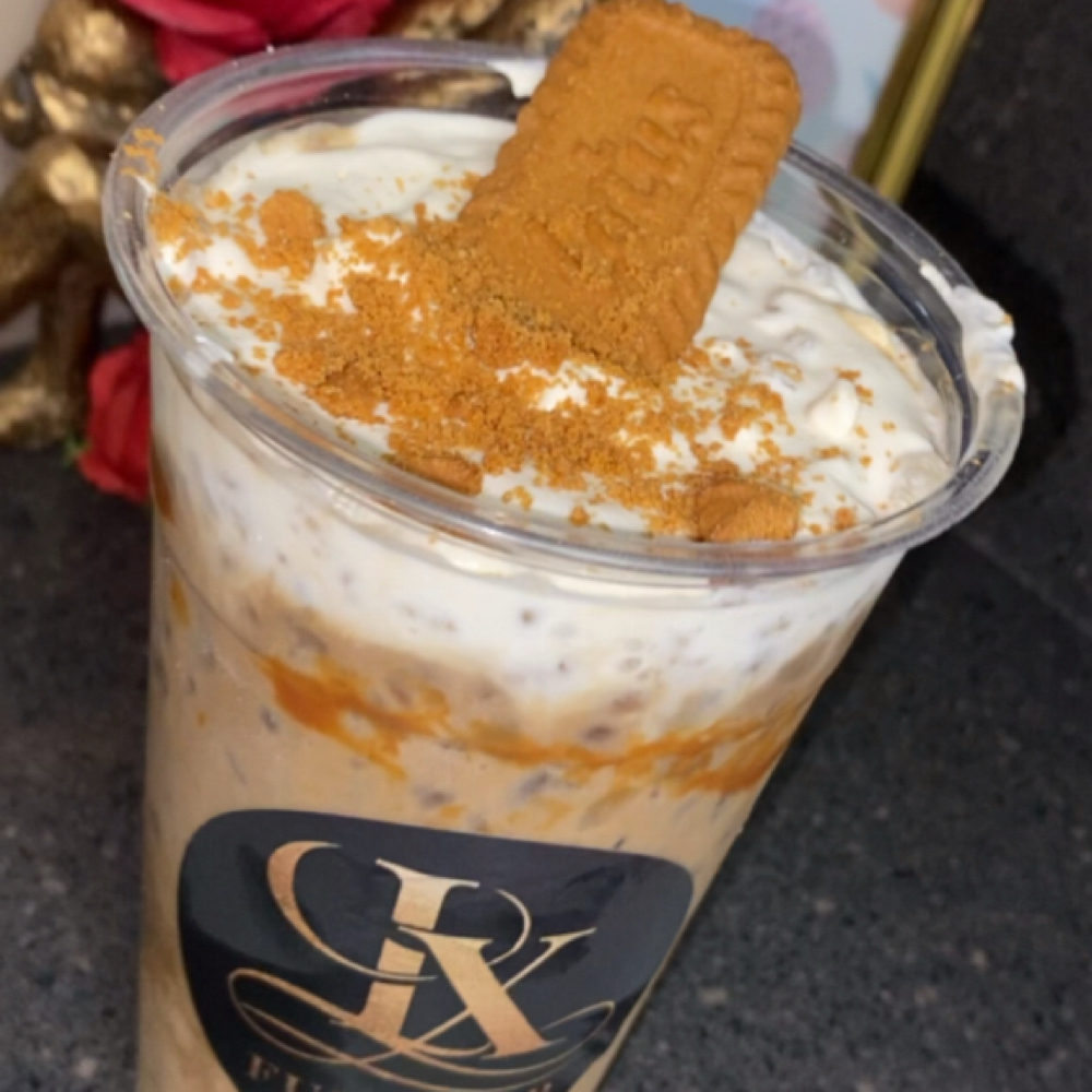 Caramel Biscoff Protein Coffee at xrosebeauty in Westchester, IL