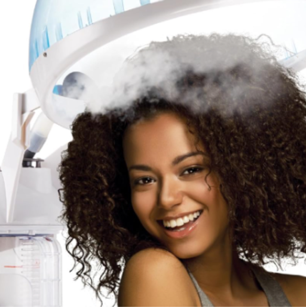 Steam Dry Scalp Therapy Treatment