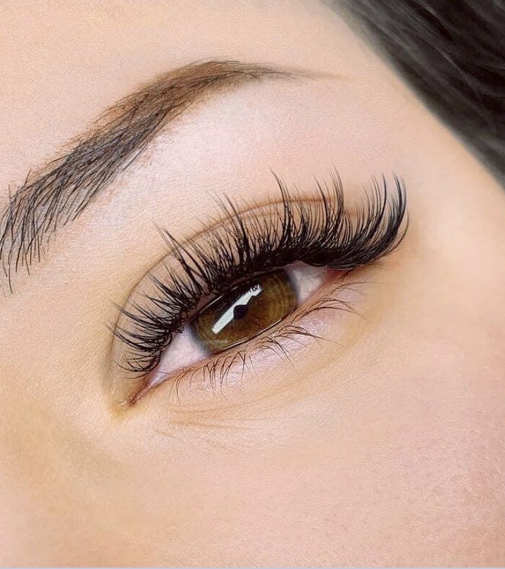 Wet Set/Wispy Lash Extensions at Glow Beauty Lounge in Jacksonville, NC