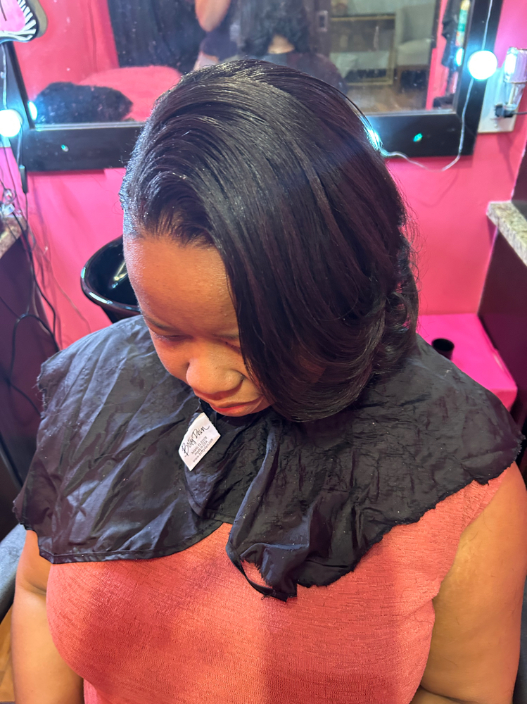Silk*Press(Flat Iron) & Trim