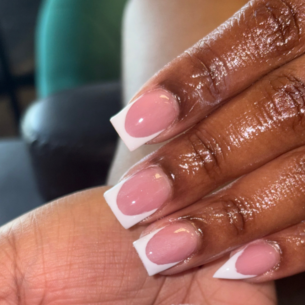 ✨French Tips at Pretty & Pampered Nails in Nashville, TN