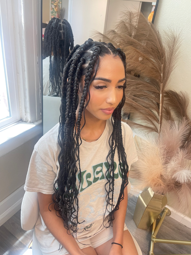 Large Knotless Braids