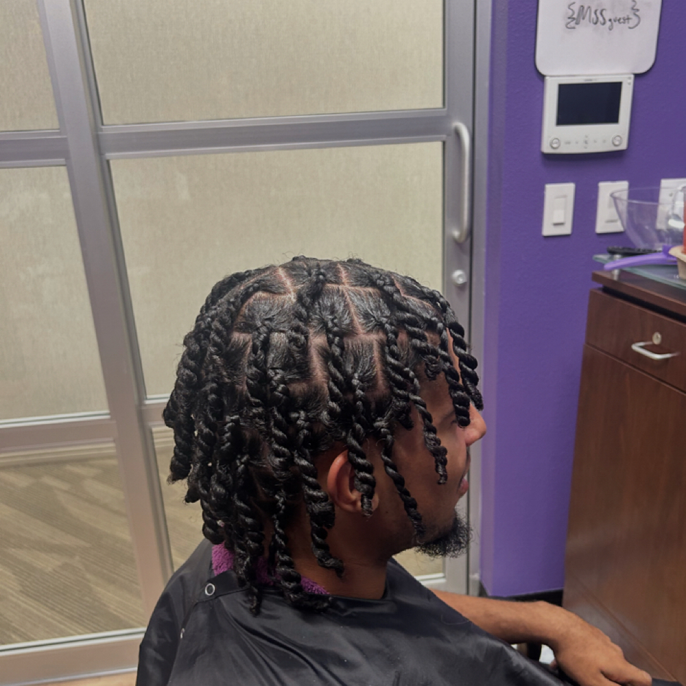Two Strand Twists at Quality is kee BraidsNThings in Fort Myers, FL