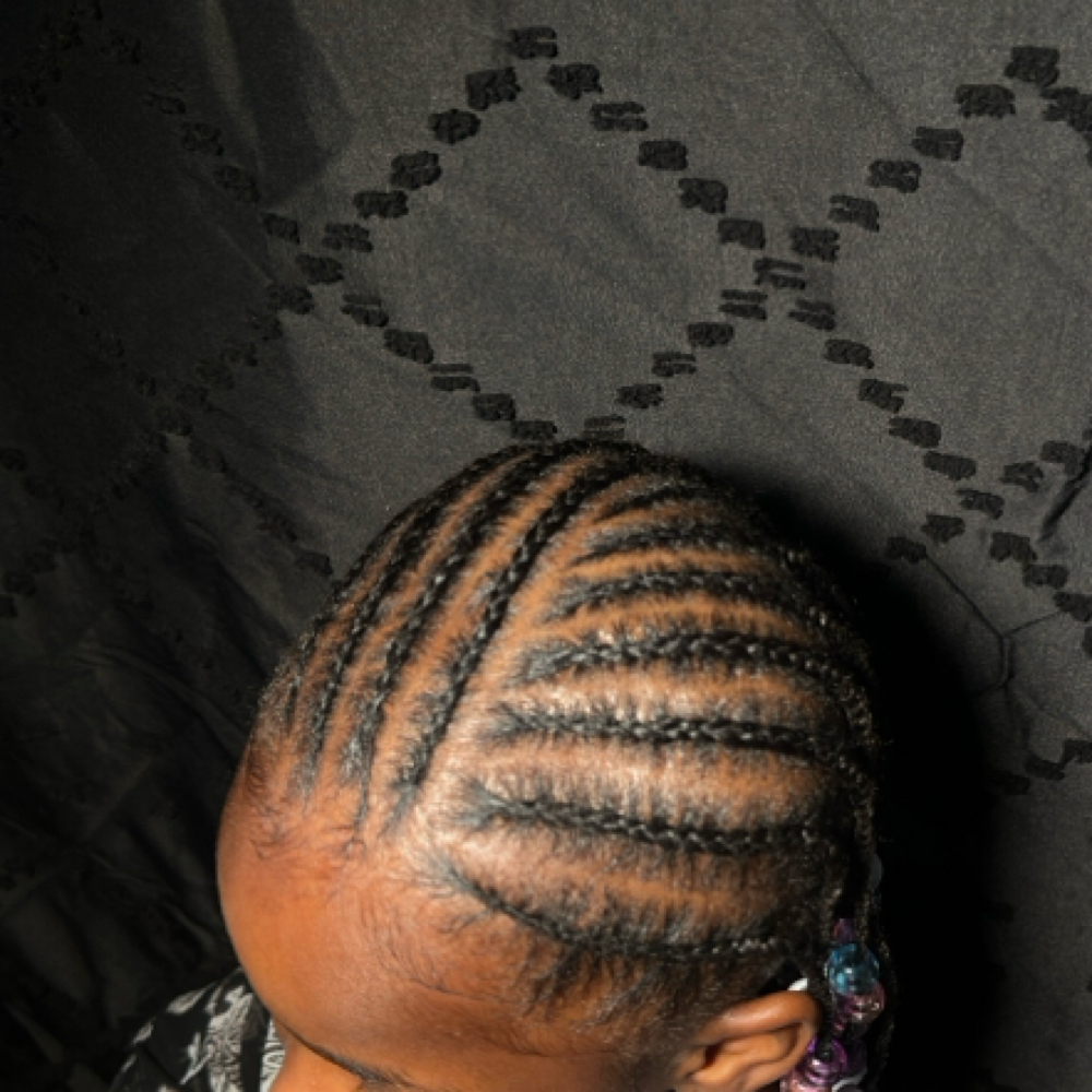 Simple Cornrows at Braids & Bows in Columbus, OH
