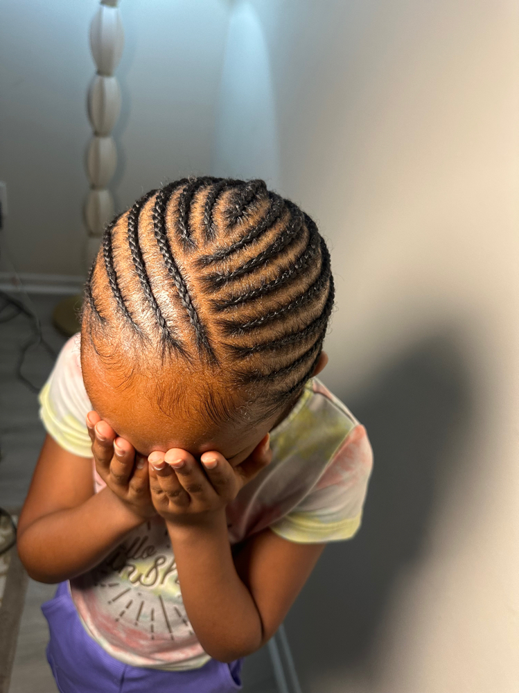 Simple Cornrows at Braids & Bows in Columbus, OH