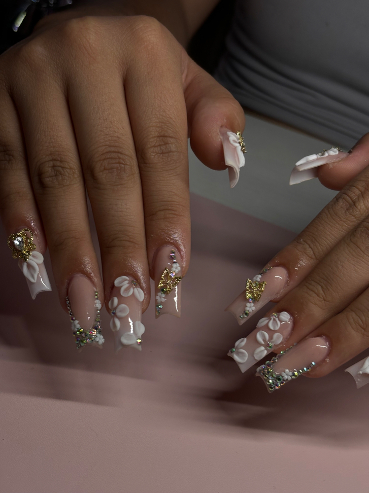 medium acrylic nail set