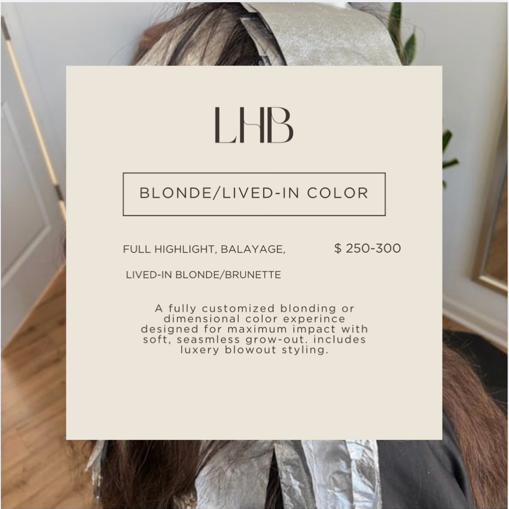 BLONDE/LIVED IN COLOR at Lucianas Hair Boutique in Schaumburg, IL