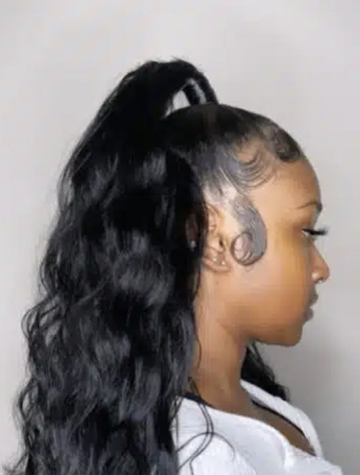 Half Up Half Down Quick Weave