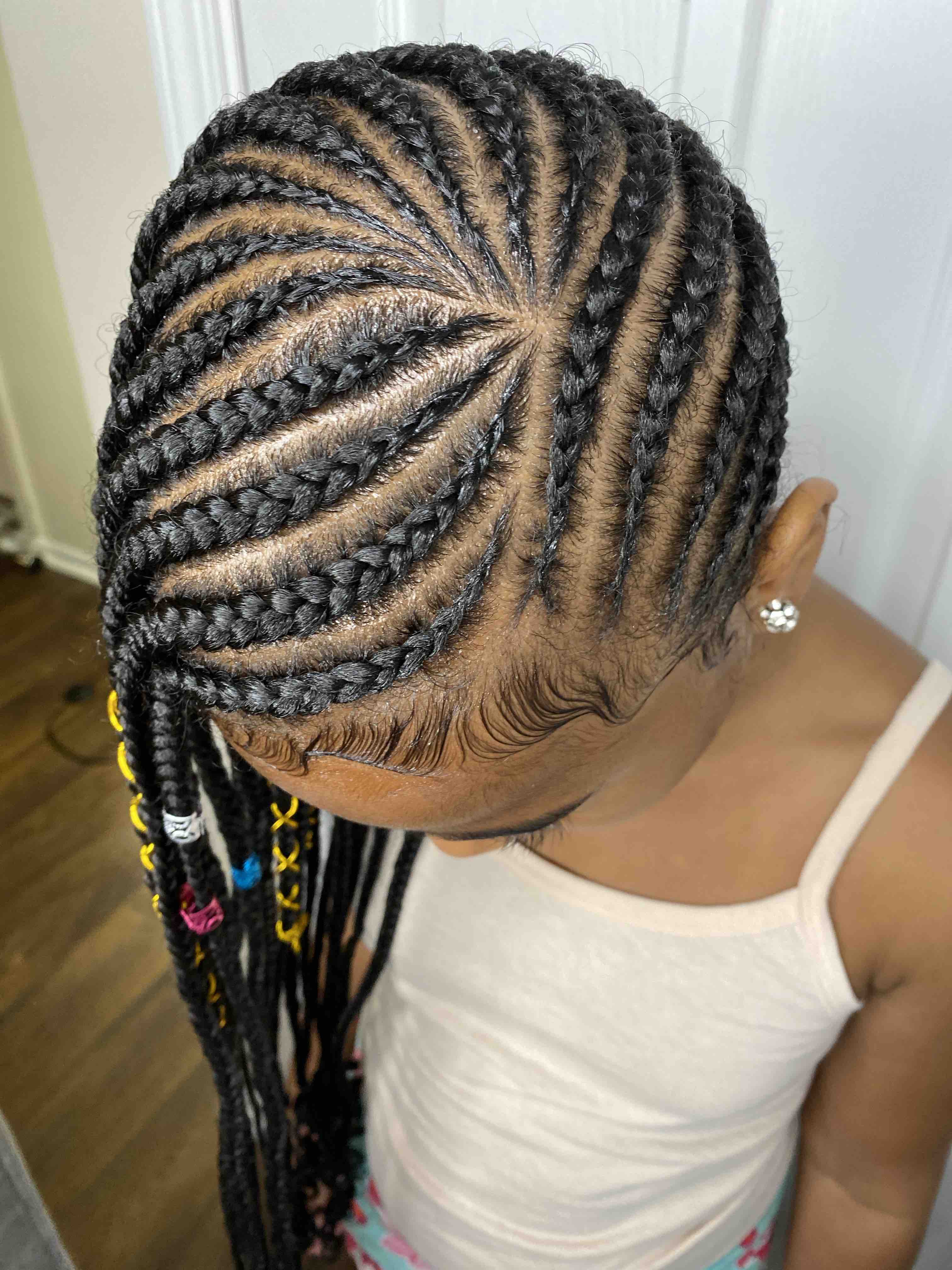 Kids Feedin Scalp Braids