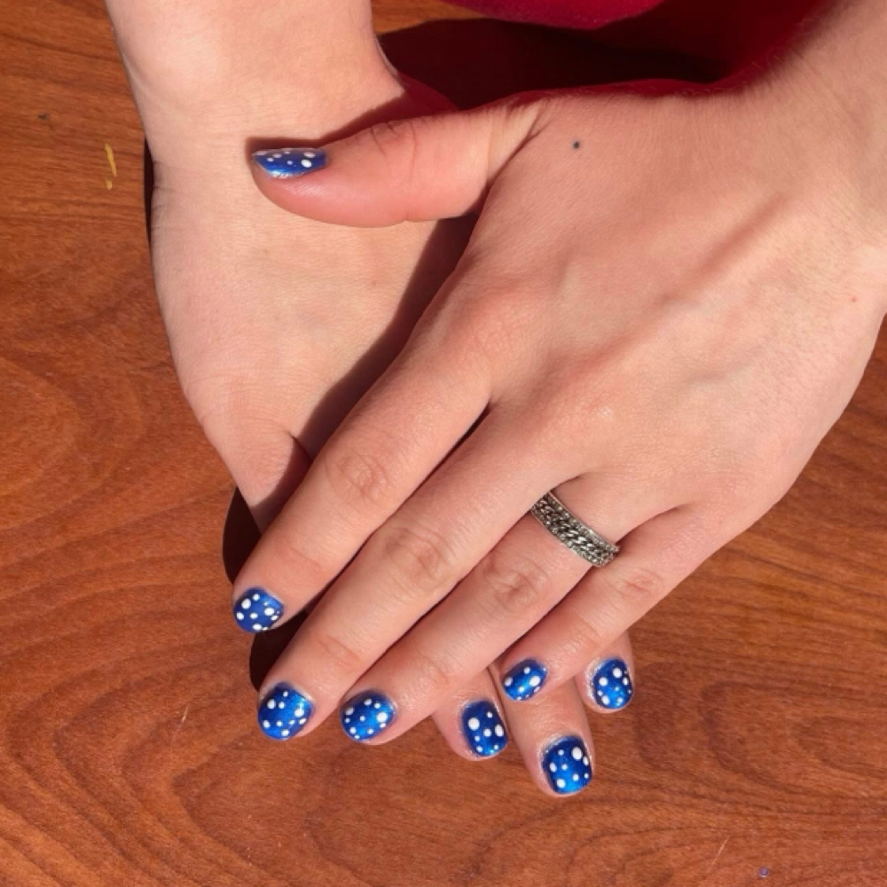 Kids manicure at Celestial Nails in Athens, OH