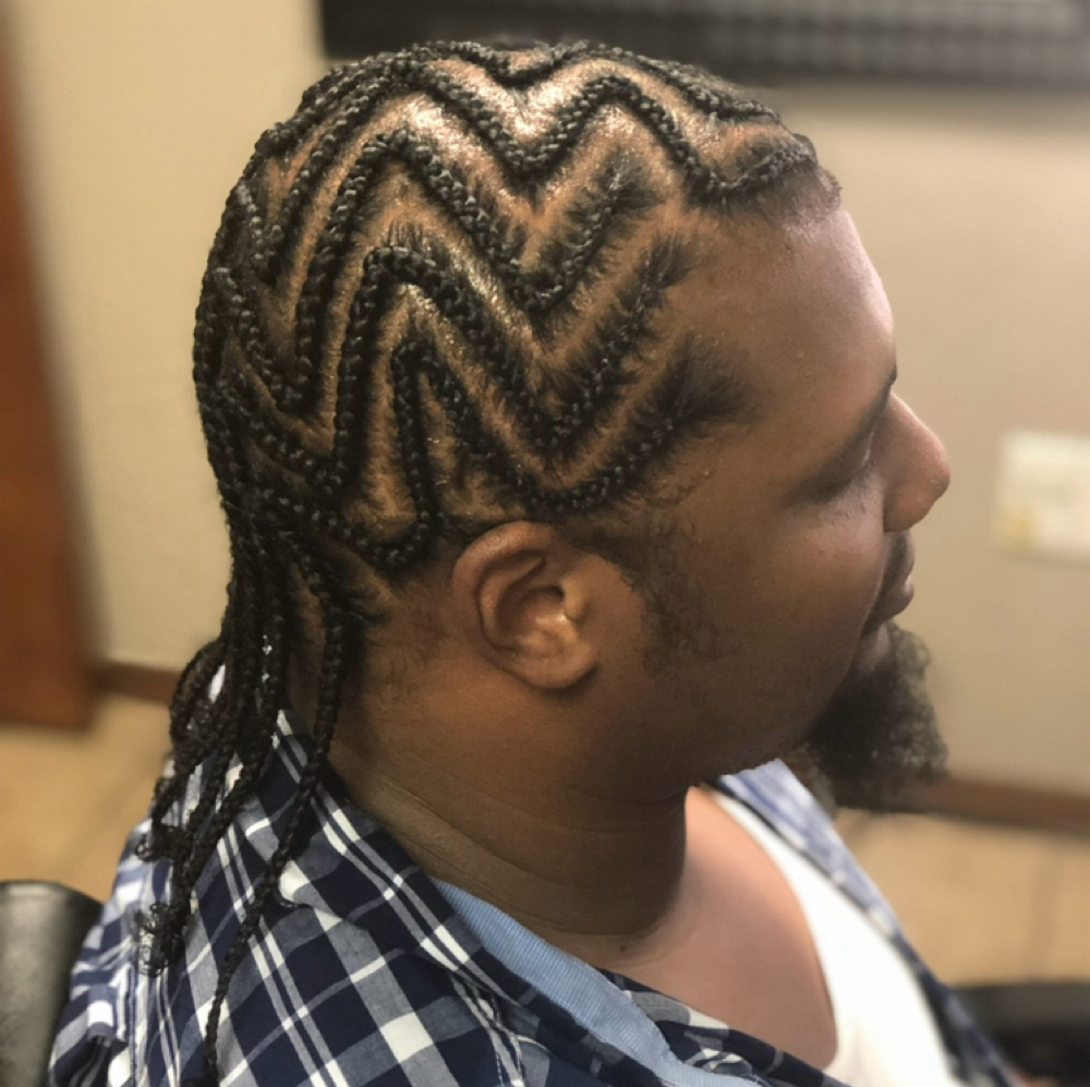 Design Braids W/ Natural Hair at Skinsational Beauty Boutique in Bethany, OK