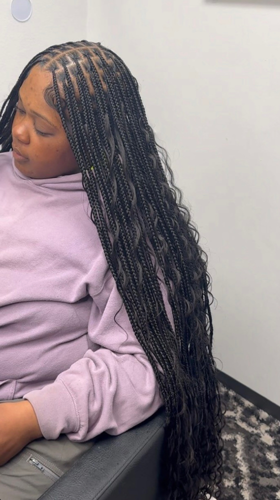 Small Boho Knotless Wet&wavy at Myrathestylist in Philadelphia, PA