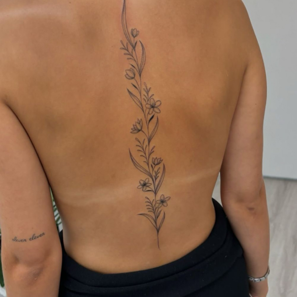 Large Custom + Spine Pieces at Kirby Inked in Teague, TX