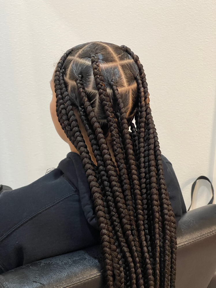 Large Knotless Braids