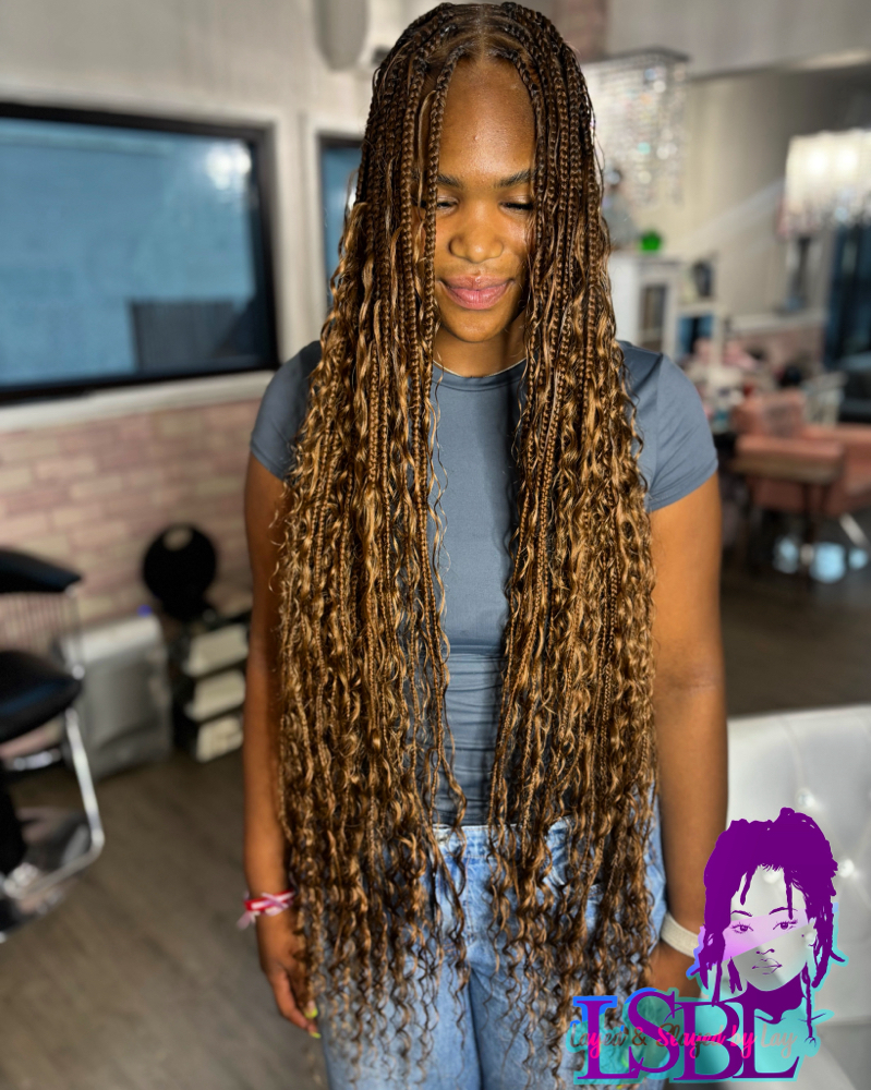 Boho Knotless Braids