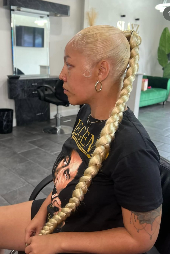 Braided ponytail