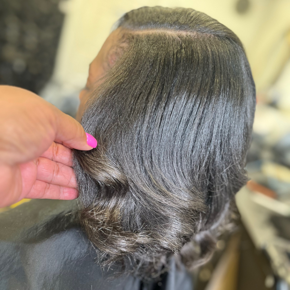 Retouch Relaxer at Glamour Girls Hair Studio in Garfield Heights, OH