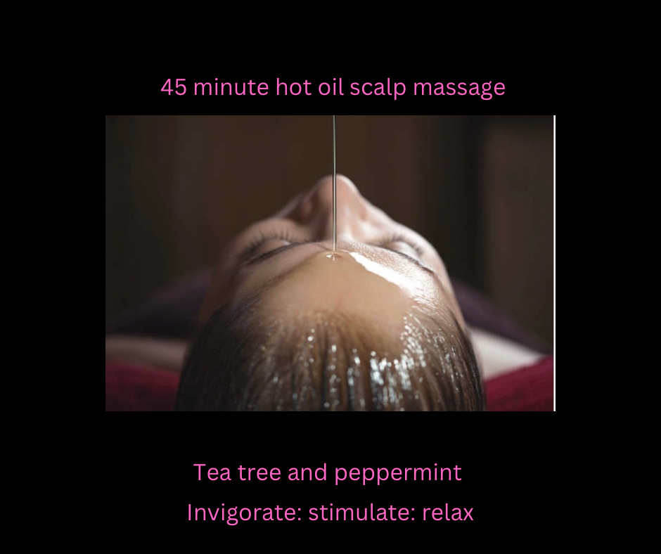 45 Minute Hot Oil Scalp Massage