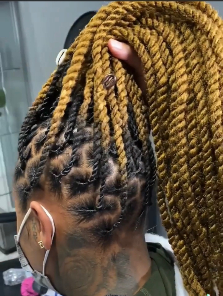 Cuban Twists Over Locs