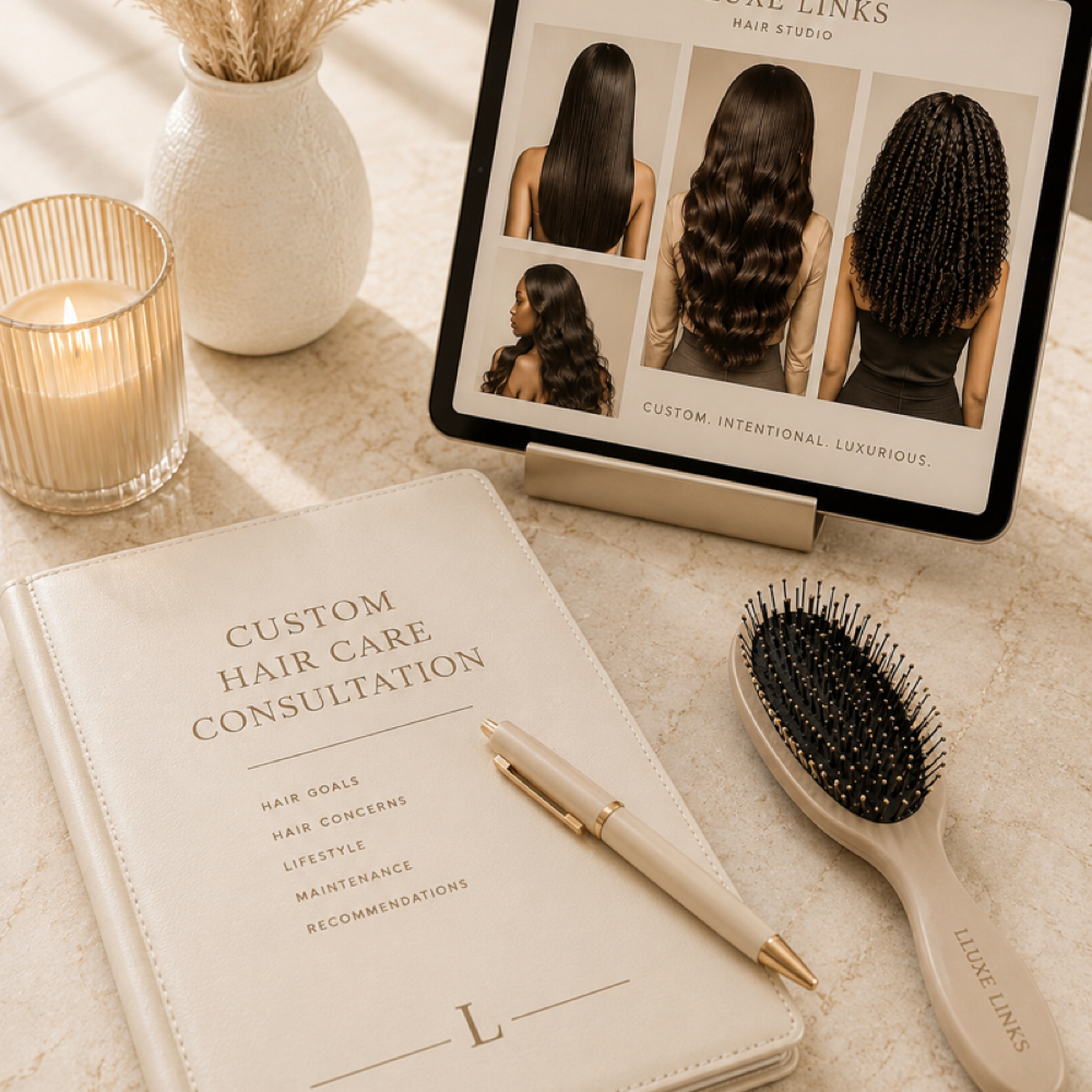 Custom Hair Care Consultation at LLuxe Links in Brooklyn, NY