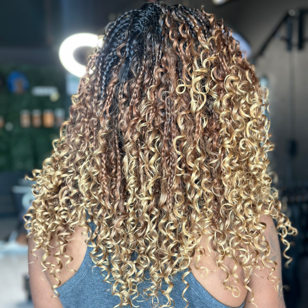 Boho Braids 14’ at Queen’z & King’z Barber Salon in Murrieta, CA