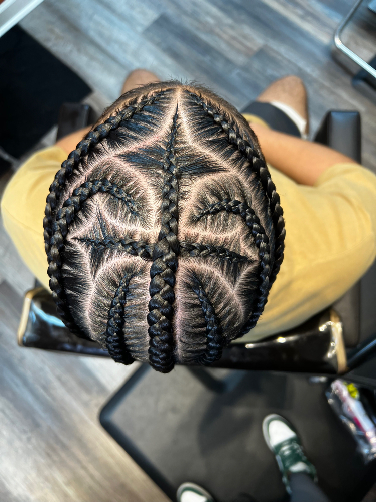 6-10 Braids (No Weave)