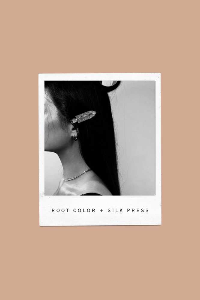 Root Color + Silk press