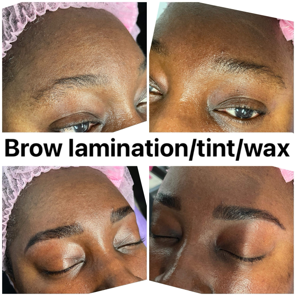 Brow Lamination/wax & Tint