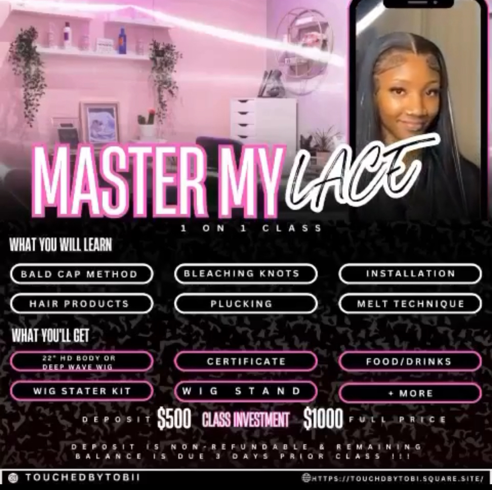 1 ON 1 LACE COURSE at TouchèdByTobi in Princeton, TX