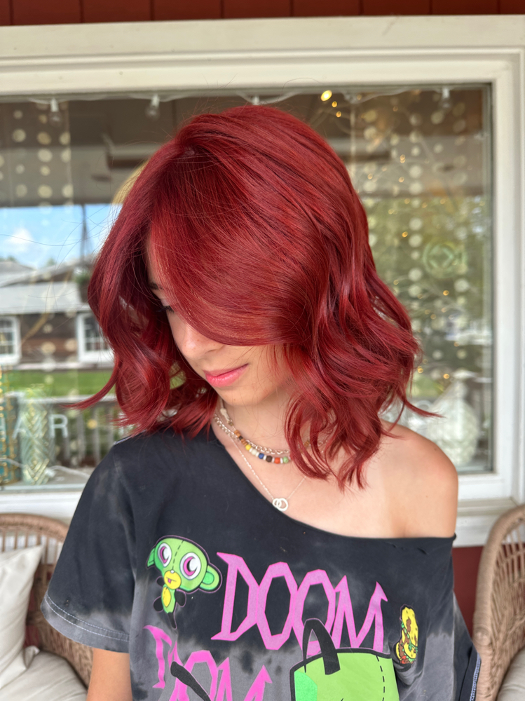 Single Process Color With Blowout at Heather’s Glam in New Hartford, CT