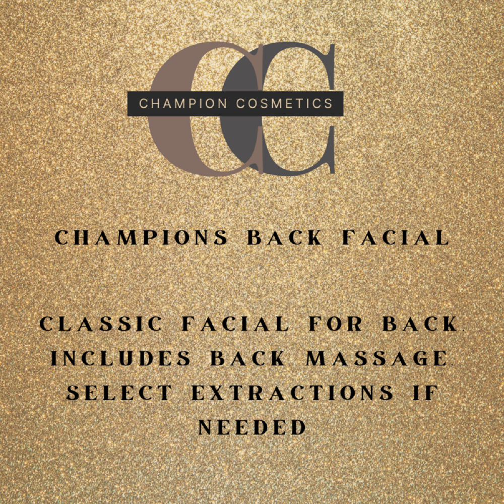 Champions Back Facial at Champion Cosmetics LLC in Merrillville, IN
