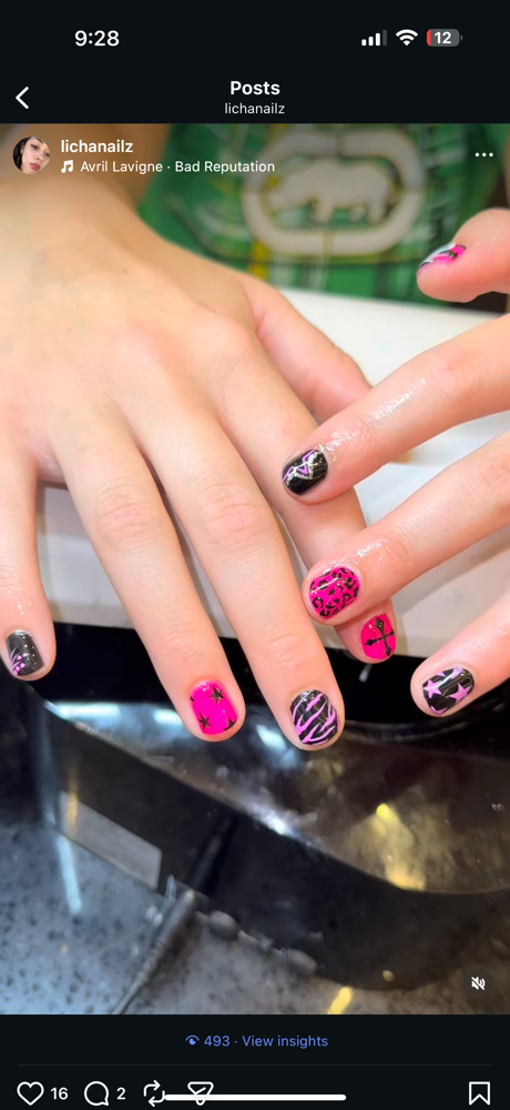 Gel Manicure With Design at Licha Nailz in Wilmington, NC