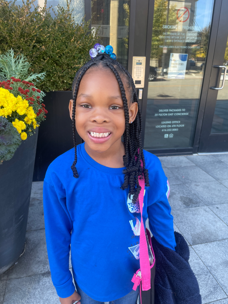 Knotless with weave ( kids only)