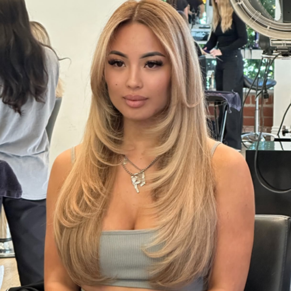 Blowout at Ashley Nishanian in San Dimas, CA