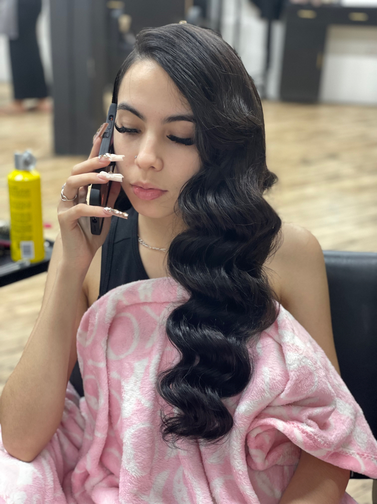 Glam Waves at PureGoldBeautyBar in Philadelphia, PA